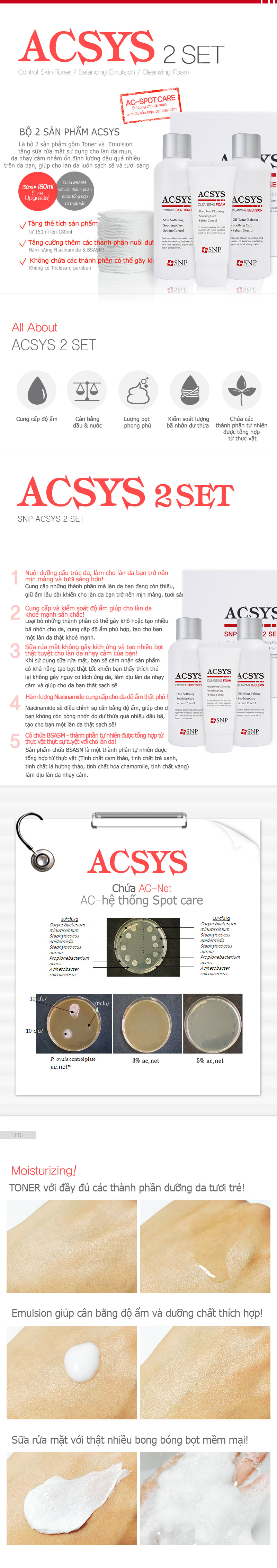 Bộ Set ACSYS Chuyên Trị Mụn - 3 sản phẩm